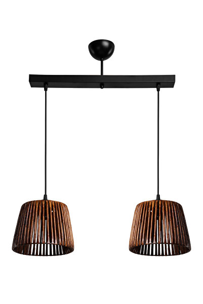 manogrup ROYA 2Lİ SIRALI AVİZE EL YAPIMI RUSTİK SALON OTURMA ODASI