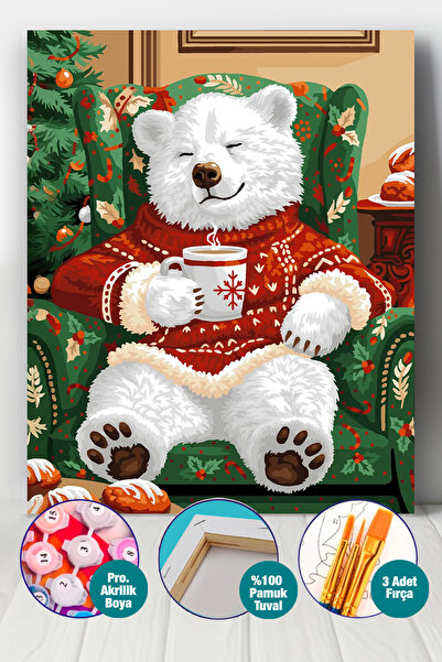 Picasso World Hobby Art Sayılarla Boyama Numaralı Tuval Seti Fırça Boya Dahil...