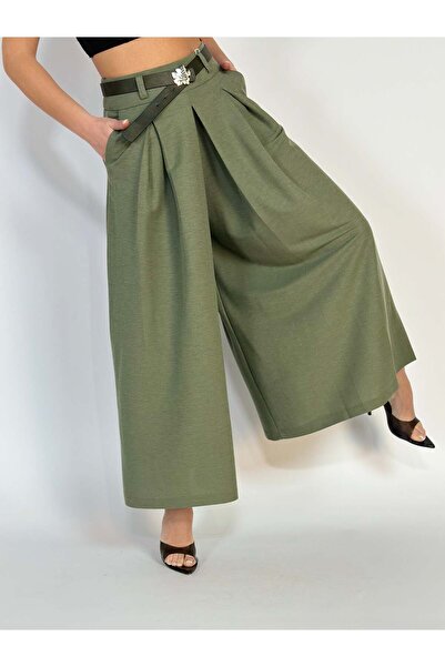 WildFashion Long wide skirt-type pants made of light material V644-100