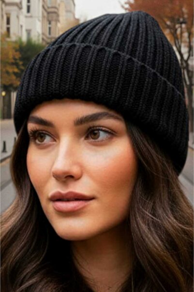 Trenderrs Women's Soft Textured Thick Ribbed Soft Wool Beret