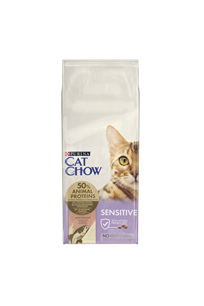 PURINA DOG&CAT CHOW Purina Cat Chow Sensitive, Somon, 15 kg