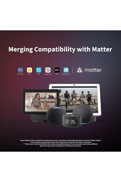 Aqara Dual Relay Module T2 with Matter, Requires Zigbee 3.0 Hub, Dry Contact Mode for Garage D