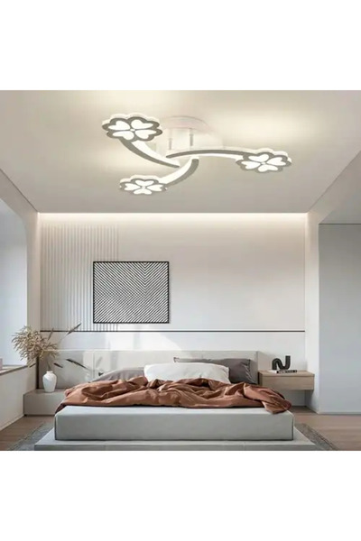 LED CONCEPT LED chandelier with three types of light, remote control, adjustable intensity, 92W, RGB, 60x60x10cm