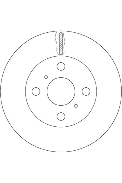 TRW Disc Frana Toyota Corolla