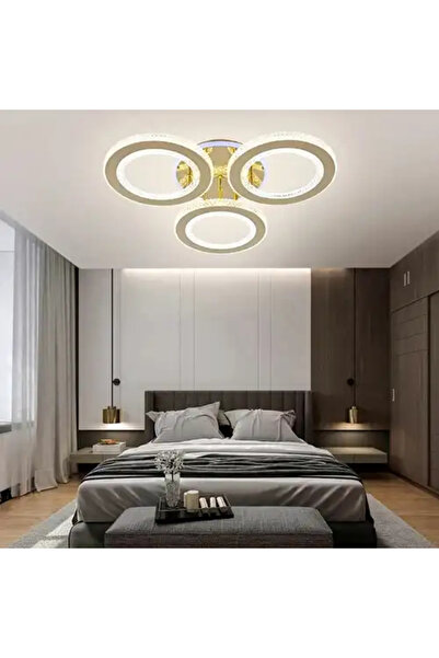 LED CONCEPT LED chandelier with three types of light, remote control, adjustable intensity, 58W, RGB, 57x57x11cm