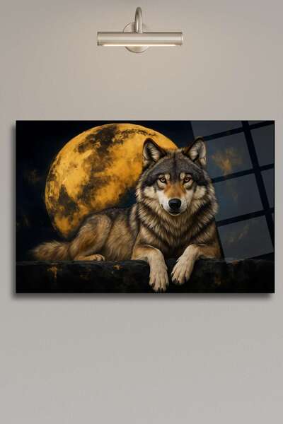HMDS CONCEPT Pictură pe sticlă Wolf 386