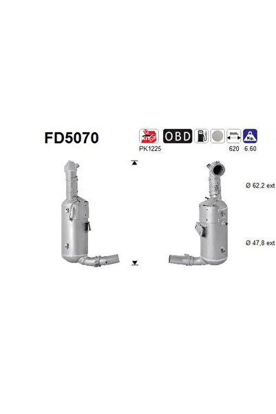 As Filtru Funingine/Particle Sist.De Esapament Opel Corsa D/Meriva B Microbus...