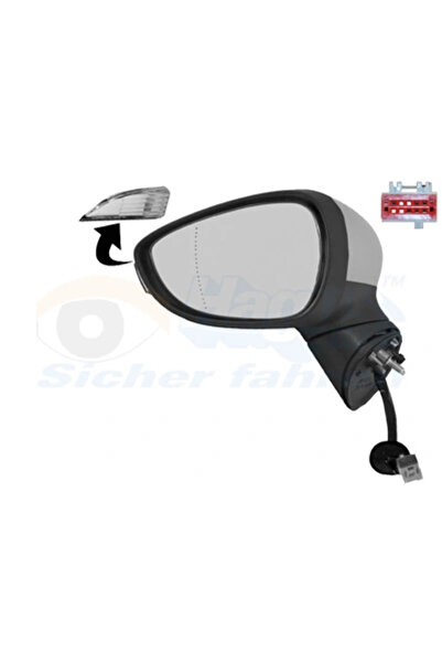 VAN WEZEL Oglinda Exterioara Stanga Ford Fiesta 6