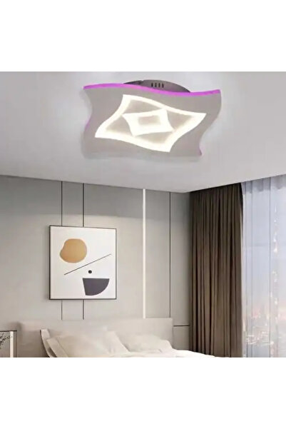 LED CONCEPT Smart LED chandelier with remote control and three types of light plus RGB, 83W, dimmable, 40x40x6cm