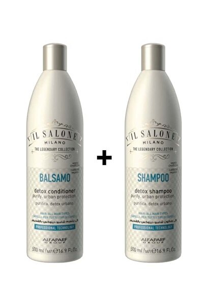 Il Salone مجموعة العناية الكاملة بالبروتين والفحم شامبو وبلسم - 2 × 500 مل