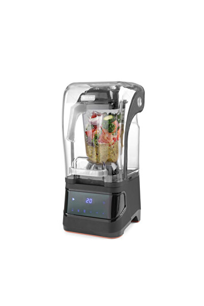 HENDI Professional Blender with Noise Protection Cap, Digital, 2.5L Polycarbonate Jar,