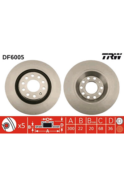 TRW Brake disc set Audi A4 B6/A4 B7 2003-2009