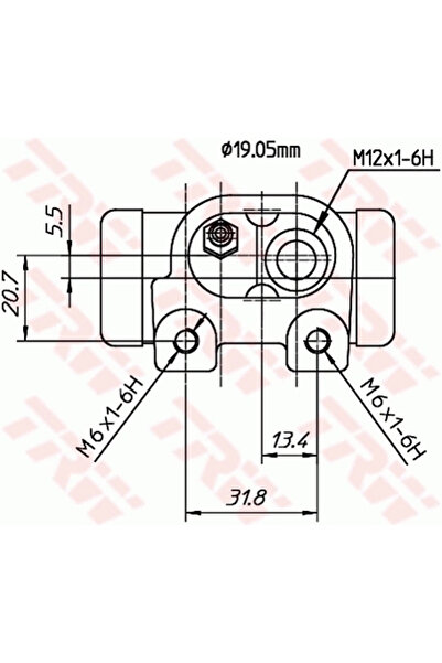 TRW Cilindru Receptor Frana Citroen C2 Enterprise/C3 1/C3 Pluriel