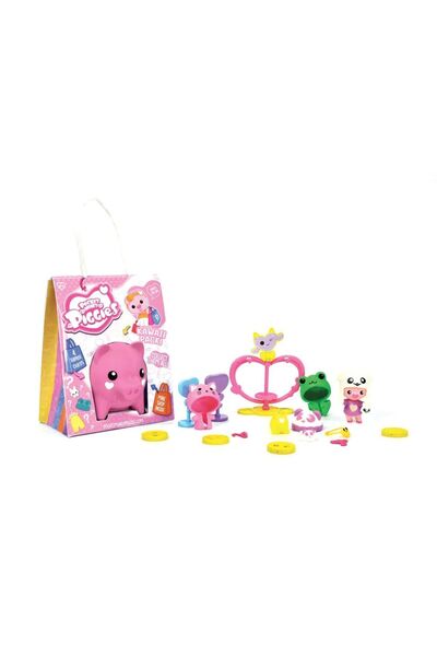 OEM Pusculita cu accesorii surpriza si figurina Pocket Money Piggies Roz