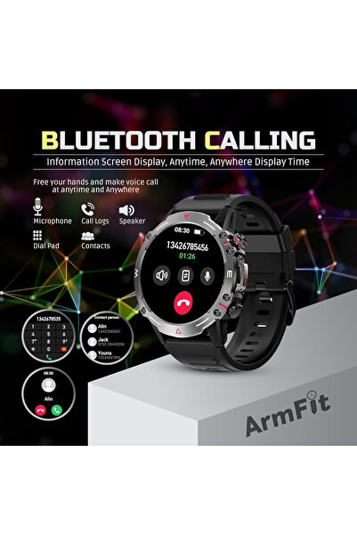 Armfit HULK Smart watch with AMOLED Always On Display Smart watches for men, BT Calling Waterproof