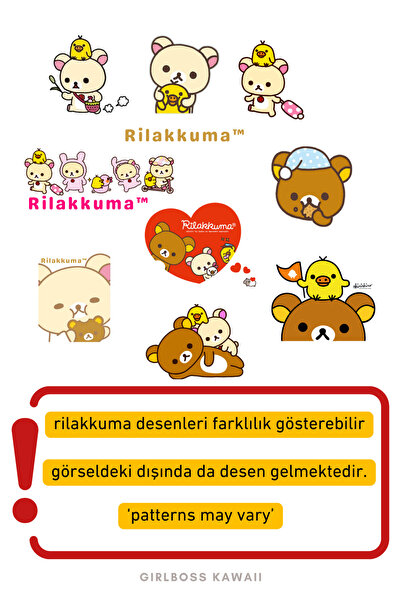 Girlboss Kawaii Rilakkuma White Mousse Ankle Socks School Socks All Ages Children/Teenagers/Adults Series