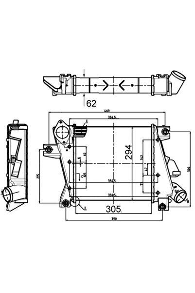 MAHLE Intercooler Compresor Nissan 10-Trail 1