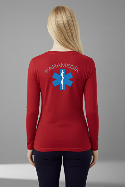 Pratik Medikal Red Paramedic Seasonal Sweater Unisex