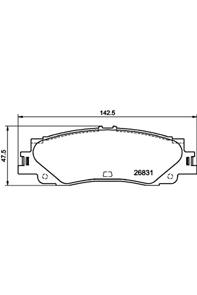 TEXTAR Set Placute Frana Frana Disc Lexus Gx/Lx Toyota Land Cruiser/Sequoia/T...