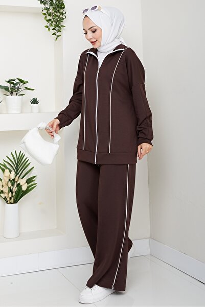 Bestenur με ρέλι Διπλό Σετ 1608 - Καφέ