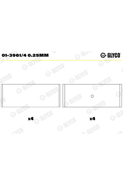 GLYCO Cuzineti Biela Audi A3/A4 B5/A4 B6 Seat Altea/Leon/Toledo 3