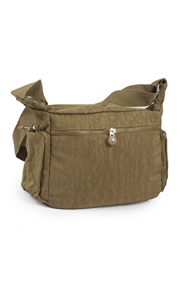 İMAKS Krinkıl / Klinkır Waterproof Fabric Multi-Compartment Crossbody Shoulder Messenger Bag Brown 116g