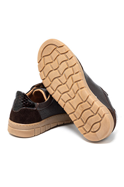 John May Kadın / Kız Sneaker ( Günlük) RC-26Y-055-7122 Kahve Süet-Kahve Fltr-Kahv Yln