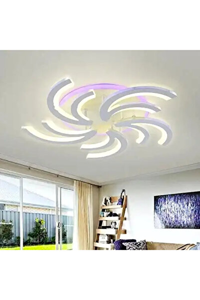 LED CONCEPT Smart LED chandelier with remote control and three types of light plus RGB, 134W, dimmable, 55x55x13cm