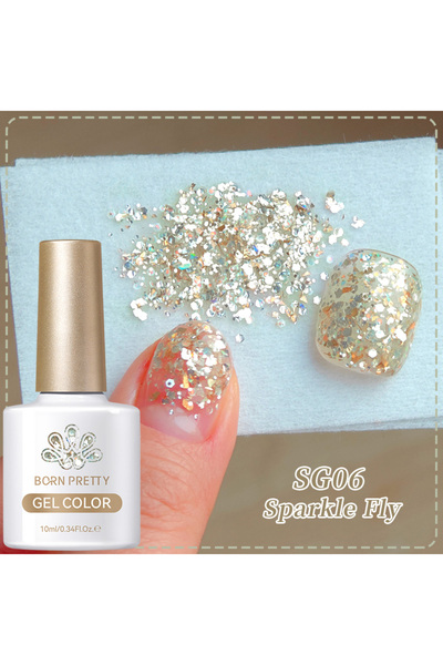 Born Pretty Glitter Gel Polish/Simli Pullu Kalıcı Oje(SG06)-10ml