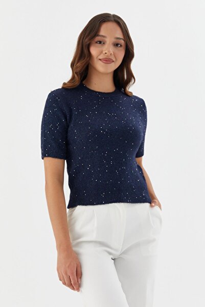 Shopping Shop Блискуча коротка трикотажна блузка LACI