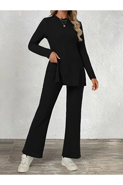 Modayakamoz Νέα Σεζόν Γυναικείο Σετ Δύο Τεμαχίων: Μπλούζα Καμιζόλα και Παντελόνι