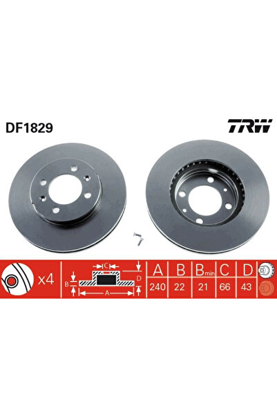 TRW Disc Frana Austin Maestro Fastback/Montego Mg Maestro/Mg Tf/Mgf