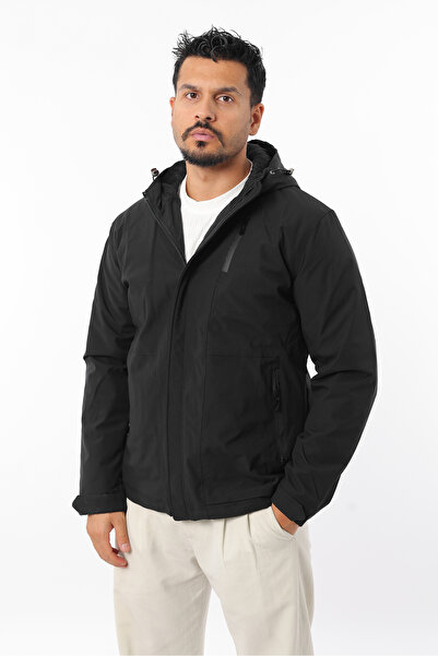 Rodrigo Palton pentru bărbați, rezistent la vânt, din țesătură softgel, cu gl...