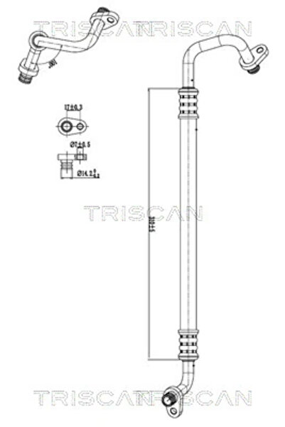 TRISCAN Conducta Presiune Variabila Aer Conditionat Peugeot 307