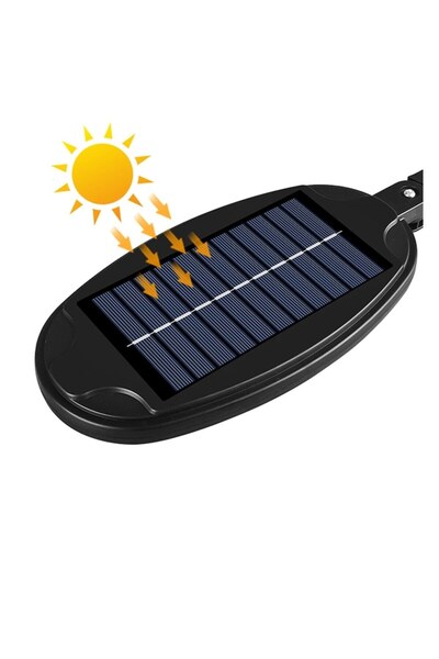 K KATHODE Set 2 x lampa stradala cu incarcare solara, 100 x LED SMD, senzor de miscare/amurg/stare de veghe, b