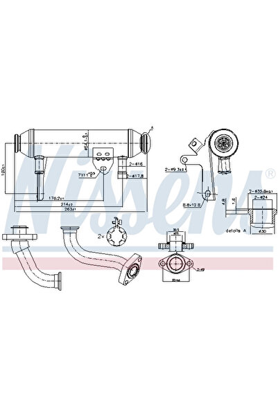 Nissens Radiator Recirculare Gaze De Esapament Alfa Romeo 147/156 Fiat Bravo ...