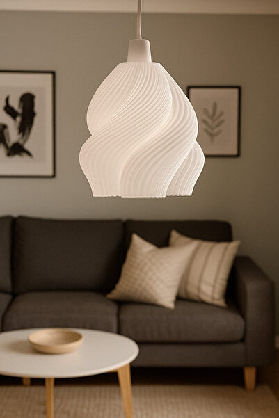 Atsutech Modern Spiral Tasarımlı Sarkıt Avize | Minimalist ve Şık Dekoratif A...