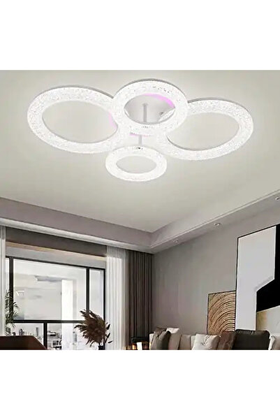 LED CONCEPT LED chandelier with three types of light, remote control, adjustable intensity, 65W, RGB, 60x40x15cm