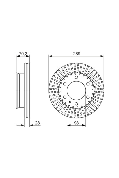 Bosch Disc Frana Ford Ranger Ford Asia & Oceania Everest/Ranger Pick-Up