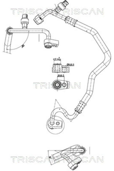 TRISCAN Conducta Presiune Variabila Aer Conditionat Ford Kuga 2