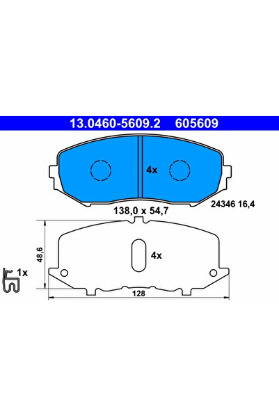Ate Set Placute Frana Frana Disc Suzuki Grand Vitara 1/Grand Vitara 2