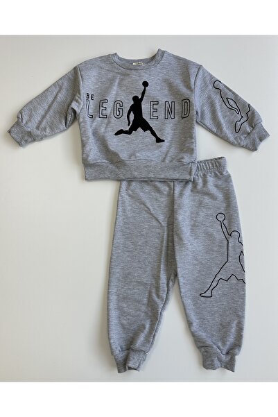 Bellamio Kids Basketball Patterned Boys' Tracksuit Set