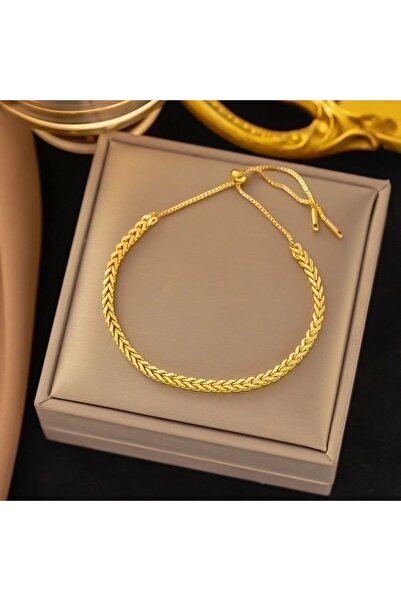 Pursehuit Brățară din oțel inoxidabil placată cu aur de 18k, placată cu aur d...