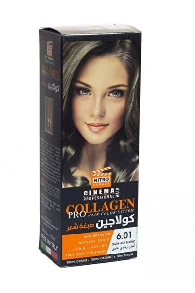 NITRO CINEMA Collagen Pro Hair Color Dark Ash Blond 6.01