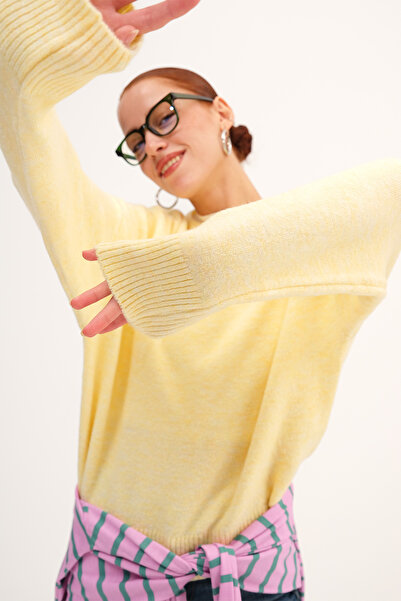 Addax Crew Neck Long Sleeve Knitwear Sweater K3380-A9
