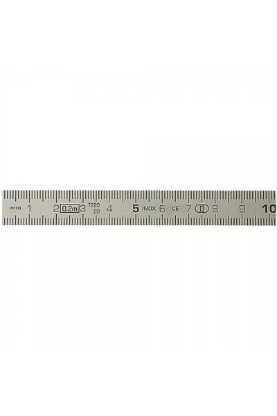 EXPERT Riglă flexibilă din oțel inoxidabil mat 250 mm clasa 2