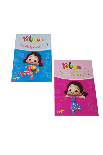 KESKİN COLOR Niloya ile resim çiziyorum boyama ve aktivite kitabı 2 kitap