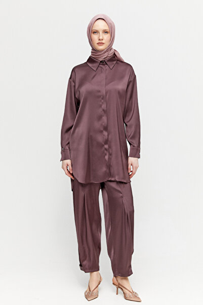 Setrms Saten Şalvarlı İkili Takım
