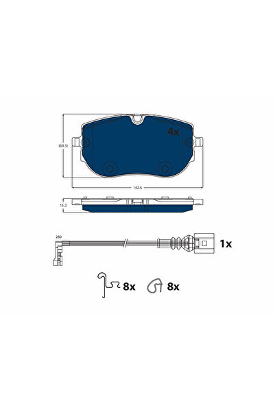 TRW Set Placute Frana Frana Disc Audi Q4 Skoda Enyaq 4