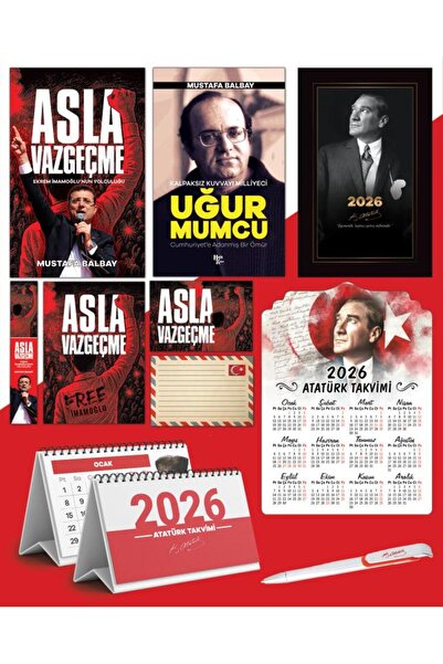 Halk Kitabevi Asla Vazgeçme - Uğur Mumcu - 2026 Ajanda İstikbal - İstikbal Ah...